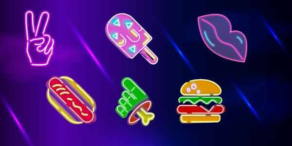 Collection of Neon Cursors