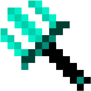 Minecraft: Trident and zombie pumpkin arrow cursor