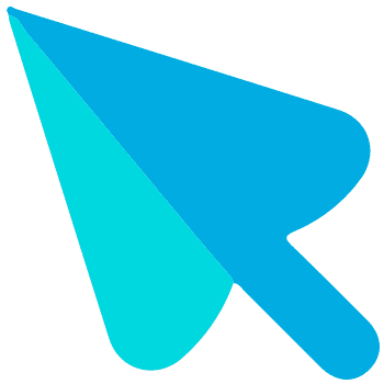 Aqua arrow cursor