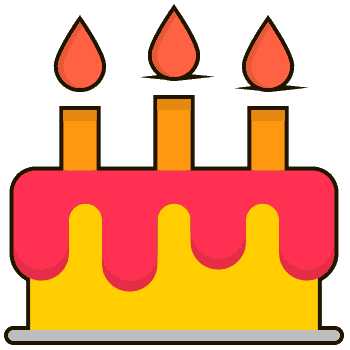 Birthday Сake hand cursor