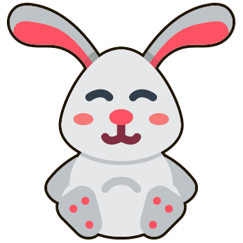 Easter Bunny hand cursor