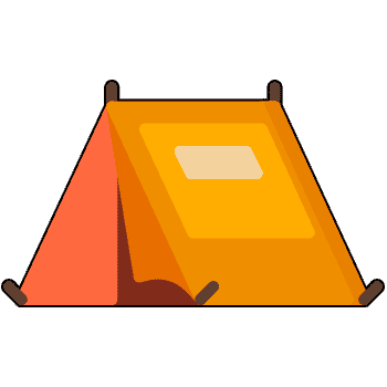 Backpack and Tent hand cursor