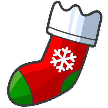 Caramel Cane and Christmas sock hand cursor