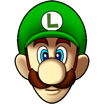 Super Mario: Luigi hand cursor