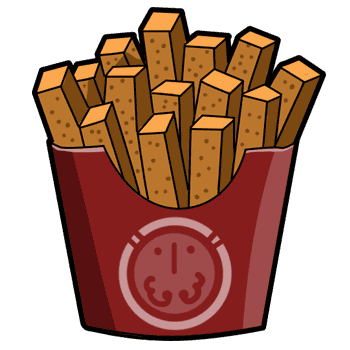 Ketchup and Fries hand cursor