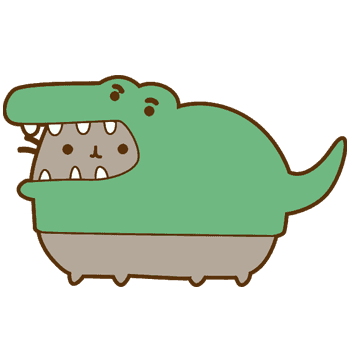 Pusheen: Crocodile hand cursor