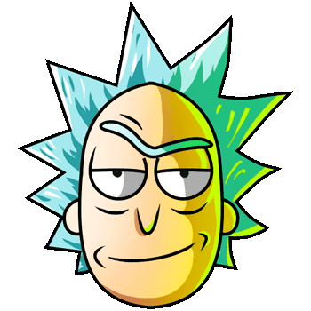 Rick Sanchez and Laser Gun hand cursor