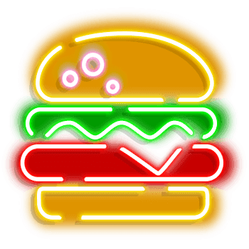 Hot dog and Hamburger hand cursor