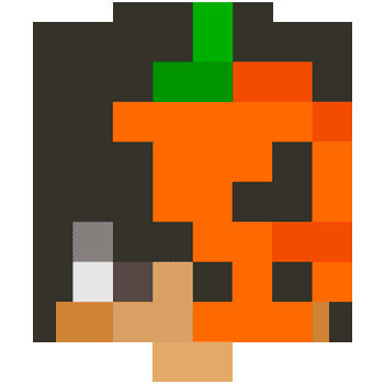 Minecraft: Trident and zombie pumpkin hand cursor