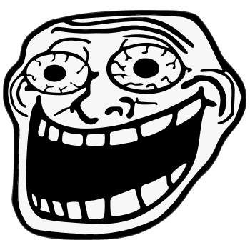 Troll face hand cursor